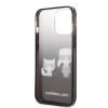 Oryginalne Etui IPHONE 14 PLUS Karl Lagerfeld Hardcase Gradient Ikonik Karl & Choupette (KLHCP14MTGKCK) czarne