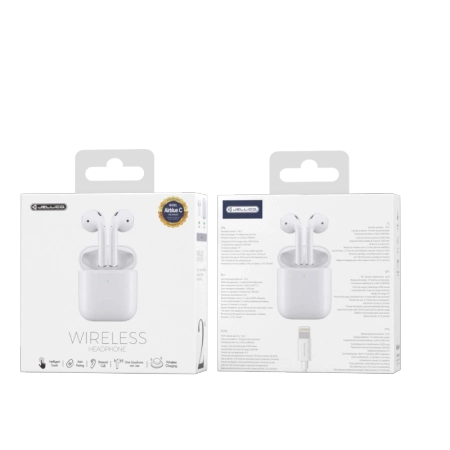 JELLICO wireless earphones AirBlue C White