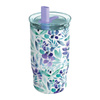 Quokka Mist - Kubek termiczny ze stali nierdzewnej 720 ml ze słomką (Violet Blooms)