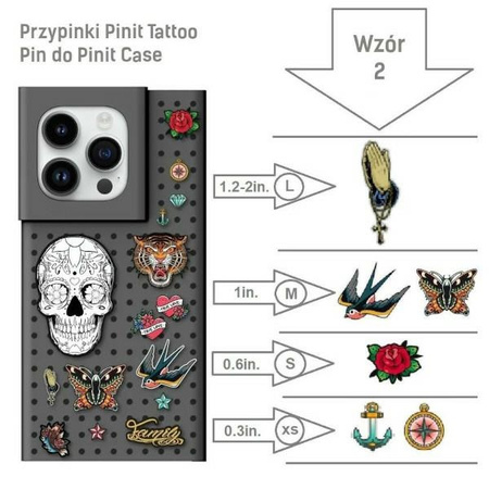 Przypinki Pinit Tattoo Pin do Pinit CaseWzór 2