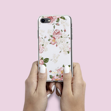 Crong Flower Case – Etui iPhone SE 2020 / 8 / 7 (wzór 02)