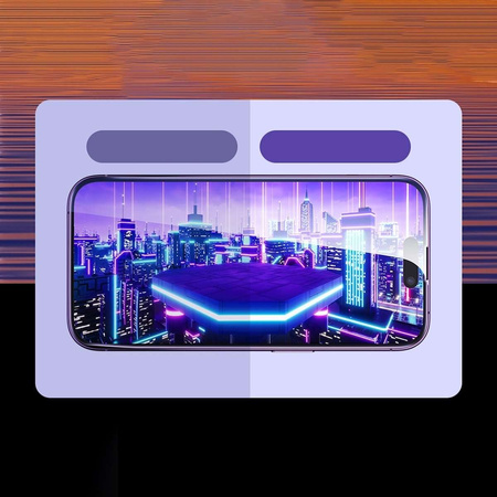 Baseus Full Screen Tempered Glass for iPhone 14 Pro Max with Speaker Cover 0.3mm + Mounting Frame