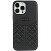 Audi Echtleder iPhone 13 Pro Max 6,7&quot; schwarz/schwarz Hardcase AU-TPUPCIP13PM-Q8/D1-BK