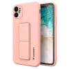 Wozinsky Kickstand Case Silikonhülle mit Ständer für iPhone 12 Pro Max pink
