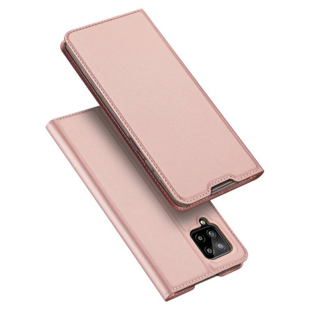 Etui SAMSUNG GALAXY A42 5G z klapką Dux Ducis skórzane Skin Leather jasny róż