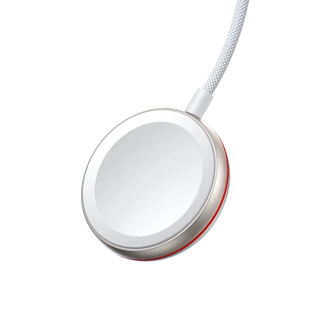 Joyroom 2 in 1 Lightning cable and inductive charger for Apple Watch 1.5m white (S-IW011)