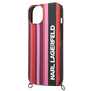 Karl Lagerfeld KLHCP14SSTSTP iPhone 14 6,1" hardcase różowy/pink Color Stripes Strap