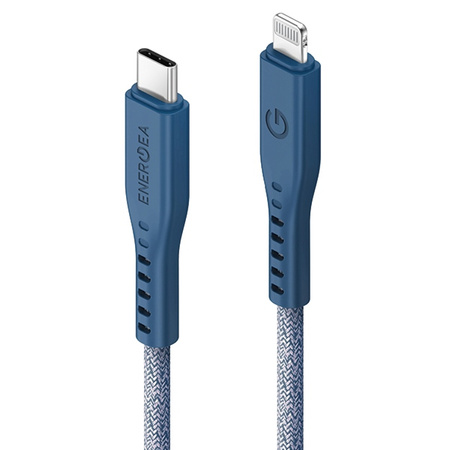 ENERGEA kabel Flow USB-C - LightningC94 MFI 1.5m niebieski/blue 60W 3A PD Fast Charge