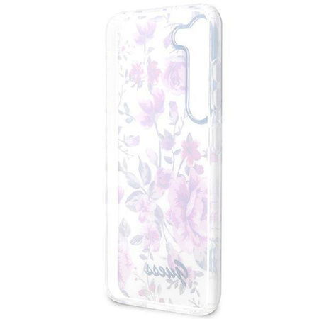 Guess GUHCS23SHCFWST S23 S911 white/white hardcase Flower Collection