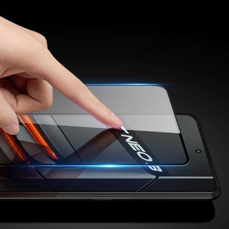Dux Ducis 9D Displayschutzfolie aus gehärtetem Glas für Realme GT Neo 3 9H mit schwarzem Rahmen