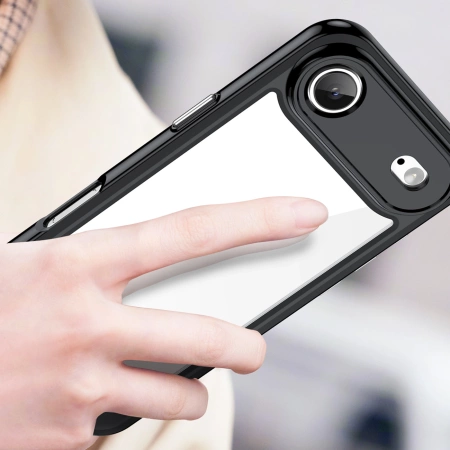 Etui Outer Space na iPhone 17 Air - czarne przezroczyste