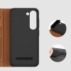 Dux Ducis Skin X2 case Samsung Galaxy S23+ flip case wallet stand brown