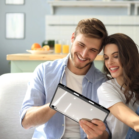 Dux Ducis Magi Hülle mit Stifthalter für Samsung Galaxy Tab S10 FE/S9/S9 FE - Schwarz