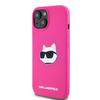 Karl Lagerfeld KLHMP15MSCHPPLF iPhone 15 Plus / 14 Plus 6.7" różowy/fuschia hardcase Silicone Choupette Head MagSafe