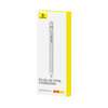 BASEUS rysik do telefonu pojemnościowy Stylus Writing 2 Lite LED (wersja aktywna + kabel USB A do Lightning 8-pin) 130 mAh biały P80015806211-03/BS-PS028