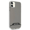 Schutzhülle IPHONE 11 Mercedes AMG Hardcase Electroplate Black&White (AMHCN61TCBW) transparent