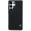 Original Case SAMSUNG GALAXY S25 ULTRA Mercedes Leather Curved Stitches black