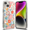 Ringke Fusion Design Armored Sleeve Cover with Gel Frame for iPhone 14 Plus transparent (Floral) (FD637E31)