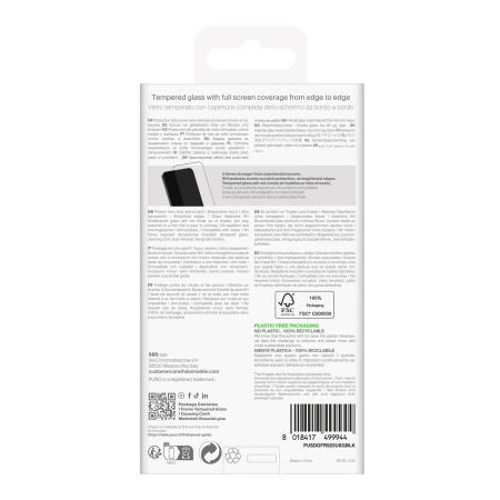 Puro Tempered Glass  for Samsung Galaxy S25 Ultra