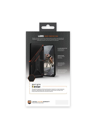 UAG Monarch - Schutzhülle für iPhone 14 Plus (Kevlar-Schwarz)