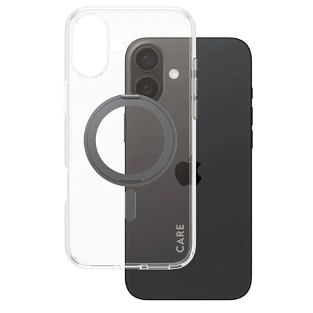CARE by PanzerGlass Feature Kickstand Case iPhone 16 Plus 6.7" black/black MagSafe 1323