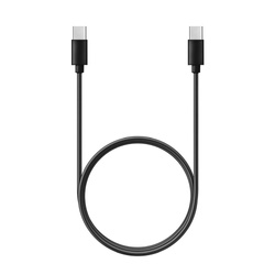 Kabel Typ C do Typ C Power Delivery PD 60W 3A C296 czarna (długa końcówka 8mm)