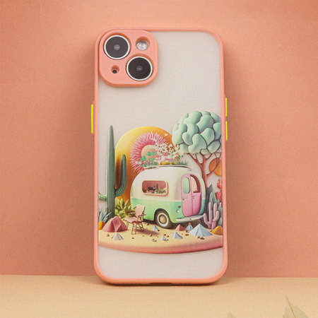 Nakładka Ultra Trendy do iPhone 13 Pro 6,1&quot; Travel różowa
