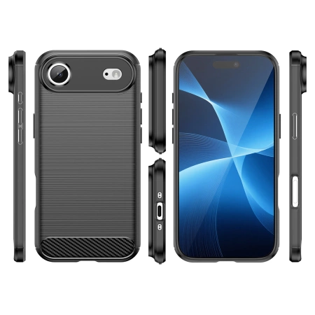 Etui Carbon Case na iPhone 17 Air - czarne