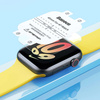 Set aus 2x Baseus NanoCrystal Schutzfolie für Apple Watch 7 41mm + Montageset - transparent