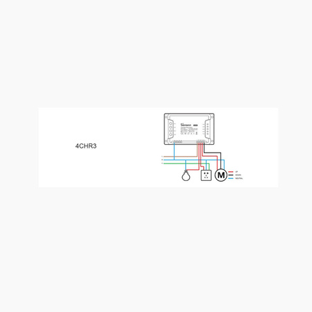 Sonoff inteligentny 4-kanałowy przekaźnik przełącznik prądu Wi-Fi biały (4CHR3)