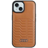 Audi Synthetic Leather MagSafe iPhone 15 Plus / 14 Plus 6.7" brązowy/brown hardcase AU-TPUPCMIP15M-GT/D3-BN