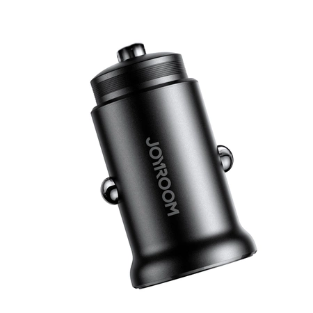 Joyroom JR-CCN06 30W 2x USB-C Mini-Autoladegerät Metall - Schwarz