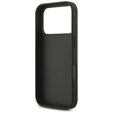 Etui Guess Fixed Glitter Big 4G na iPhone 17 Pro - czarne