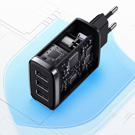 Baseus Compact  Charger 3U 17W EU White