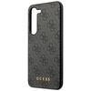 Guess 4G Metal Gold Logo Hülle für Samsung Galaxy S24+ - Schwarz