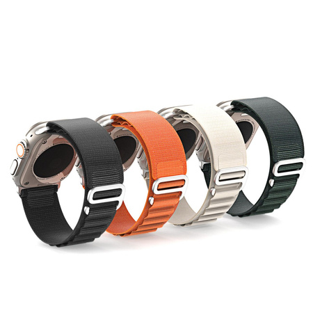 Sport-Schnallenarmband für Apple Watch 8/7/6/SE/5/4/3/2/1 (41, 40, 38 mm), Dux Ducis Armband GS-Version – Weiß