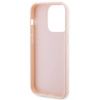 Karl Lagerfeld 3D Rubber Glitter Logo case for iPhone 15 Pro Max - pink