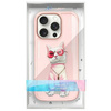 Nimmy etui iPhone 16 Pro 6.3"             różowy/pink Glasses Cool Cat