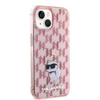 Karl Lagerfeld nakładka do iPhone 15 6,1" KLHCP15SHNCMKLP różowe HC IML C Monogram