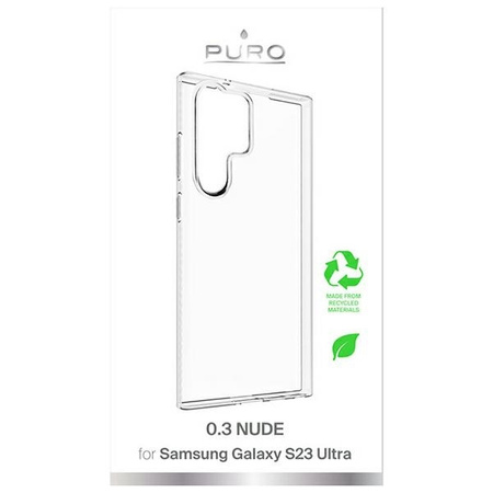 PURO 0.3 Nude - Etui ekologiczne Samsung Galaxy S23 Ultra (przezroczysty)