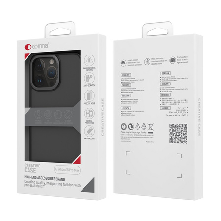 Comma nakładka Joy Elegant do iPhone 15 Pro Max szara