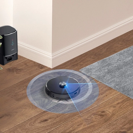 UWANT U100 Robot Vacuum Cleaner with Mop Function + Charging/Cleaning Station - Black