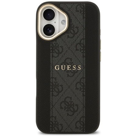 GUESS futerał do IPHONE 17 kompatybilny z MagSafe GUHMP17SPG4SEMCK (PU W/ 4G Stripe) czarny