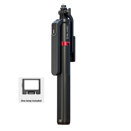 Blavec Selfie Stick Aluminium Fusion P08 tripod + pilot + 1 lampa 2,2 metra (SSFP08-TR1LB22) czarny