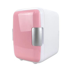 Przenośna lodówka turystyczna do samochodu z funkcją chłodzenia oraz podgrzewania 12V 4L PA2-4L różowa