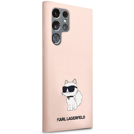 Karl Lagerfeld Silicone NFT Choupette - Etui Samsung Galaxy S23 Ultra (różowy)