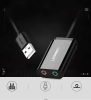 Ugreen externe Soundkarte Musikadapter USB - 3,5 mm Miniklinke 15cm schwarz (30724)
