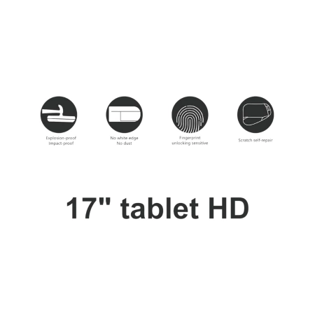Schützende Hydrogel-Folie 140µm 0,14 mm Laptop bis 17" HD 310x420mm universal