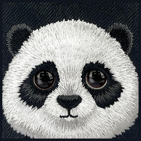 Nimmy etui iPhone 16 6.1" czarny/black    Big Eyed Pet 2.0 Panda