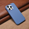 iCarer Case Leather genuine leather case for iPhone 14 Pro hellblau (WMI14220710-LB) (MagSafe compatible)